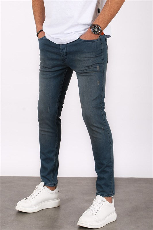 Erkek Mavi Skinny Fit Jean 5680
