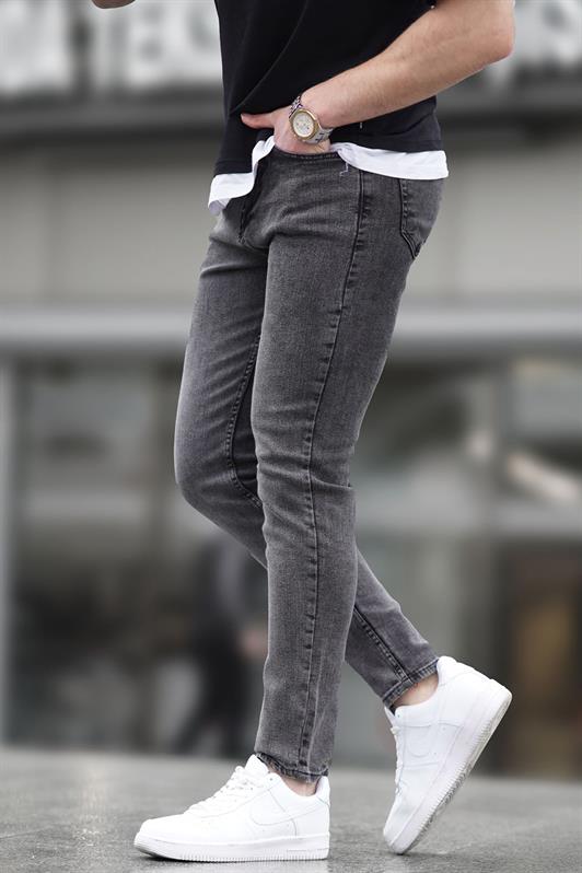 Madmext Erkek Siyah Skinny Fit Jean 5679