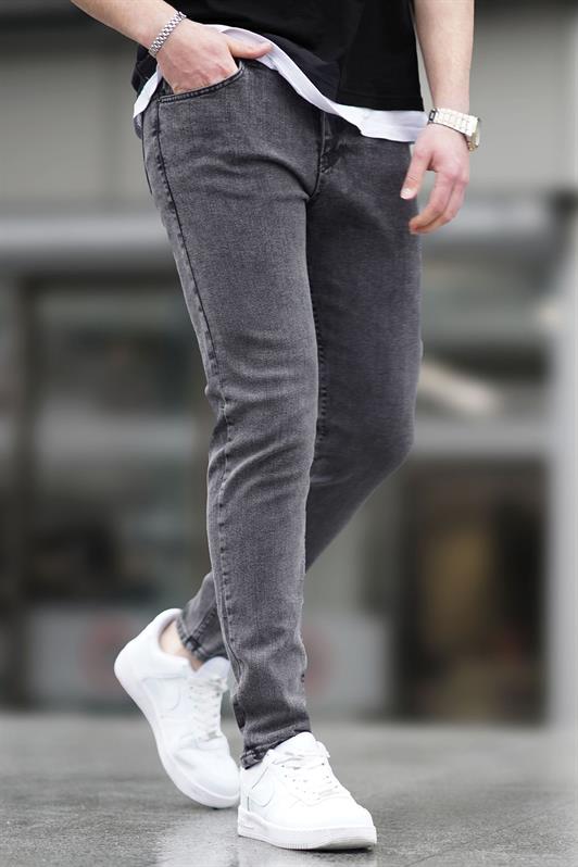 Madmext Erkek Siyah Skinny Fit Jean 5679