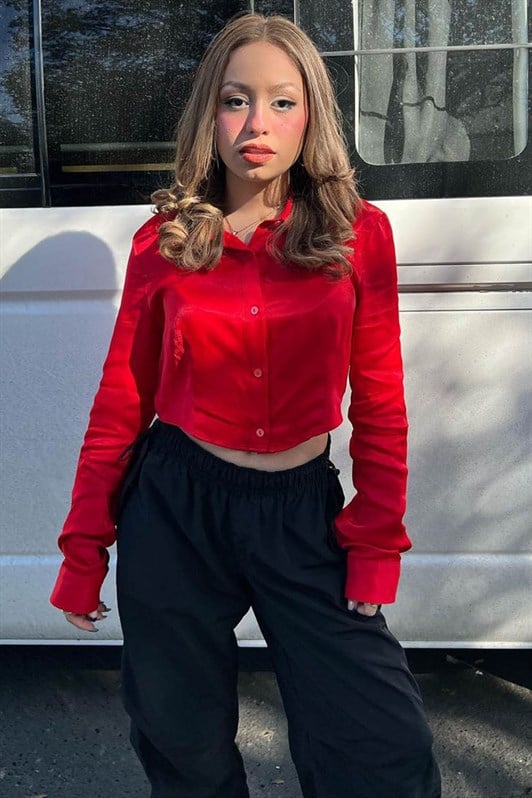 Siyah Paraşüt Jogger Kadın Pantolon MG1726