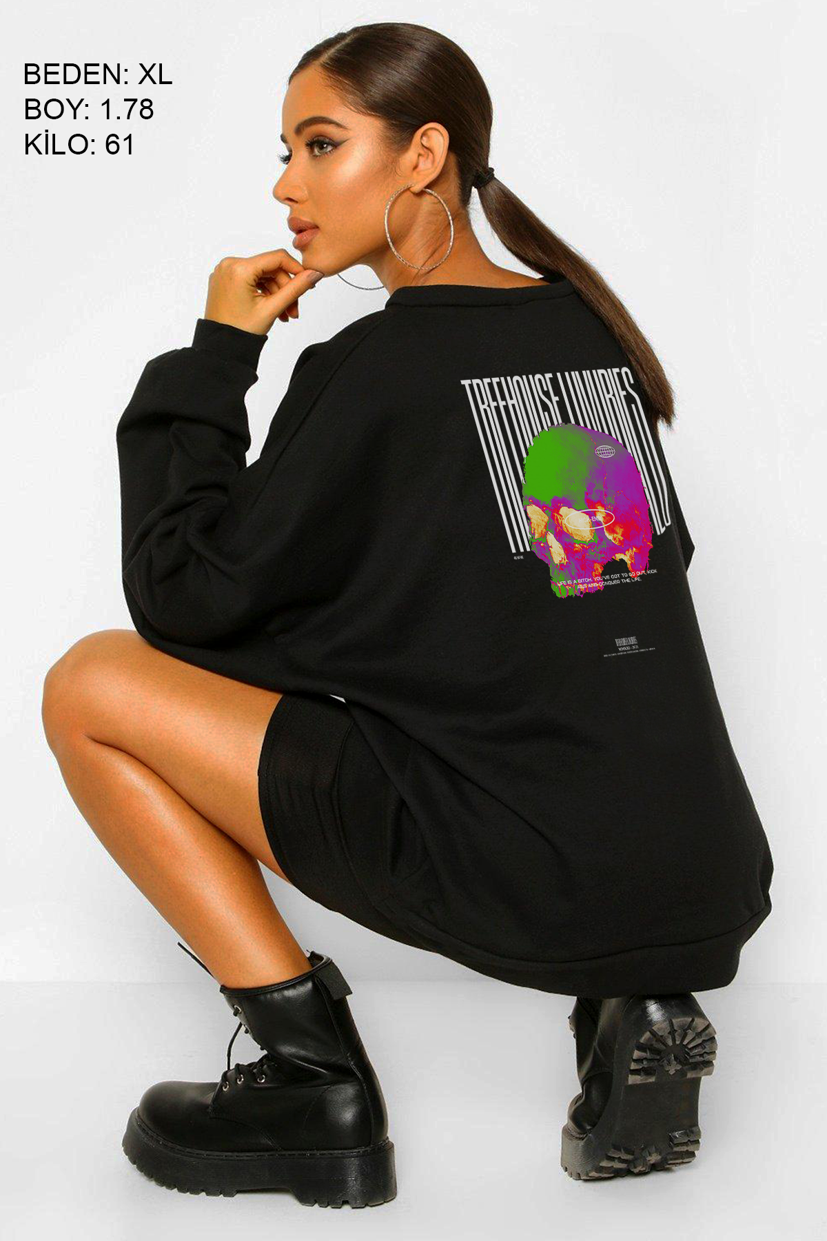 High End Oversize Kadın Sweatshirt