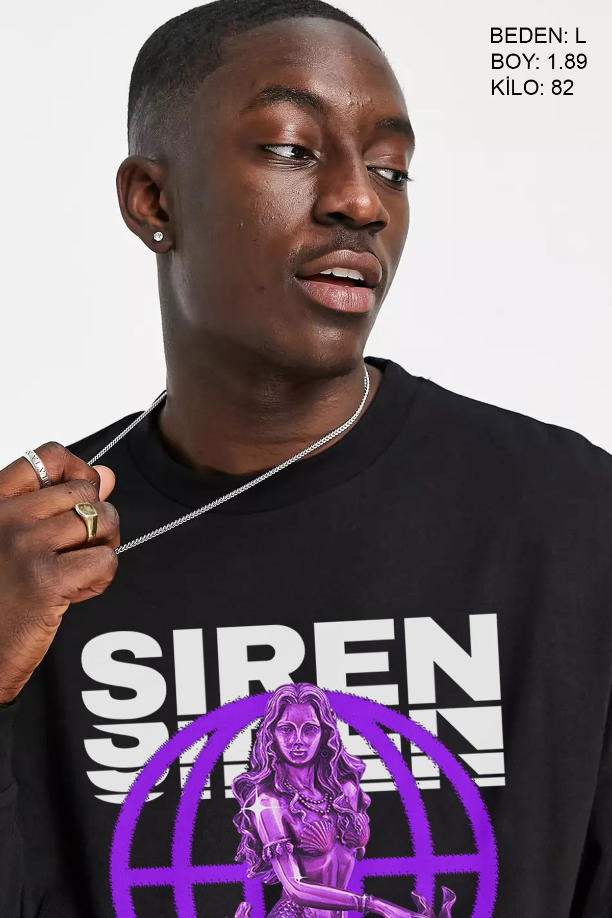 Siren Oversize Erkek Sweatshirt