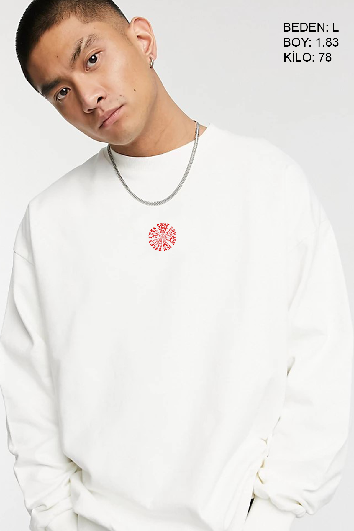 Feel Lost Oversize Erkek Sweatshirt