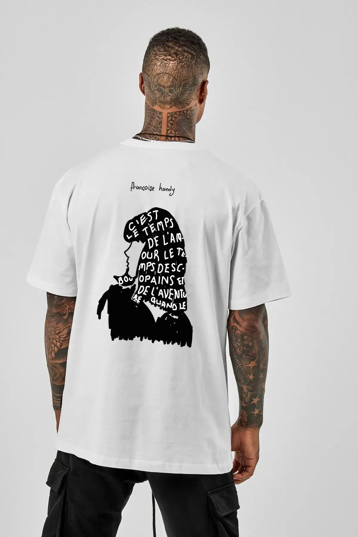 Françoise Hardy Oversize Erkek Tişört - PΛSΛGE