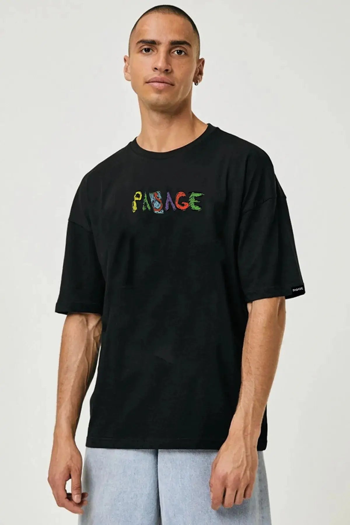 Same Old Mistakes Oversize Erkek Tişört - PΛSΛGE