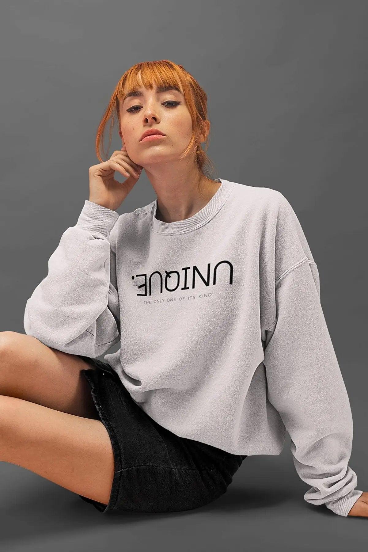 Unique Oversize Kadın Sweatshirt - PΛSΛGE