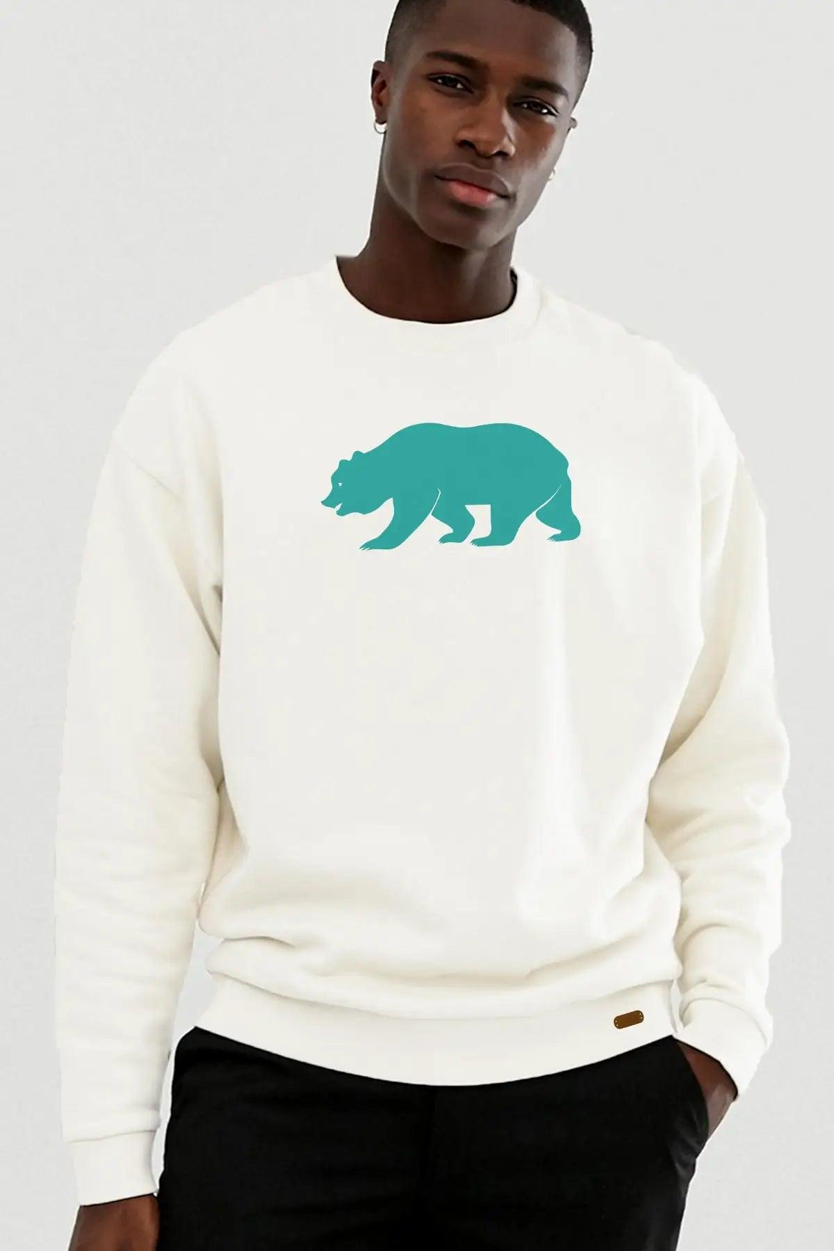 BLUE BEAR Oversize Erkek Sweatshirt PΛSΛGE