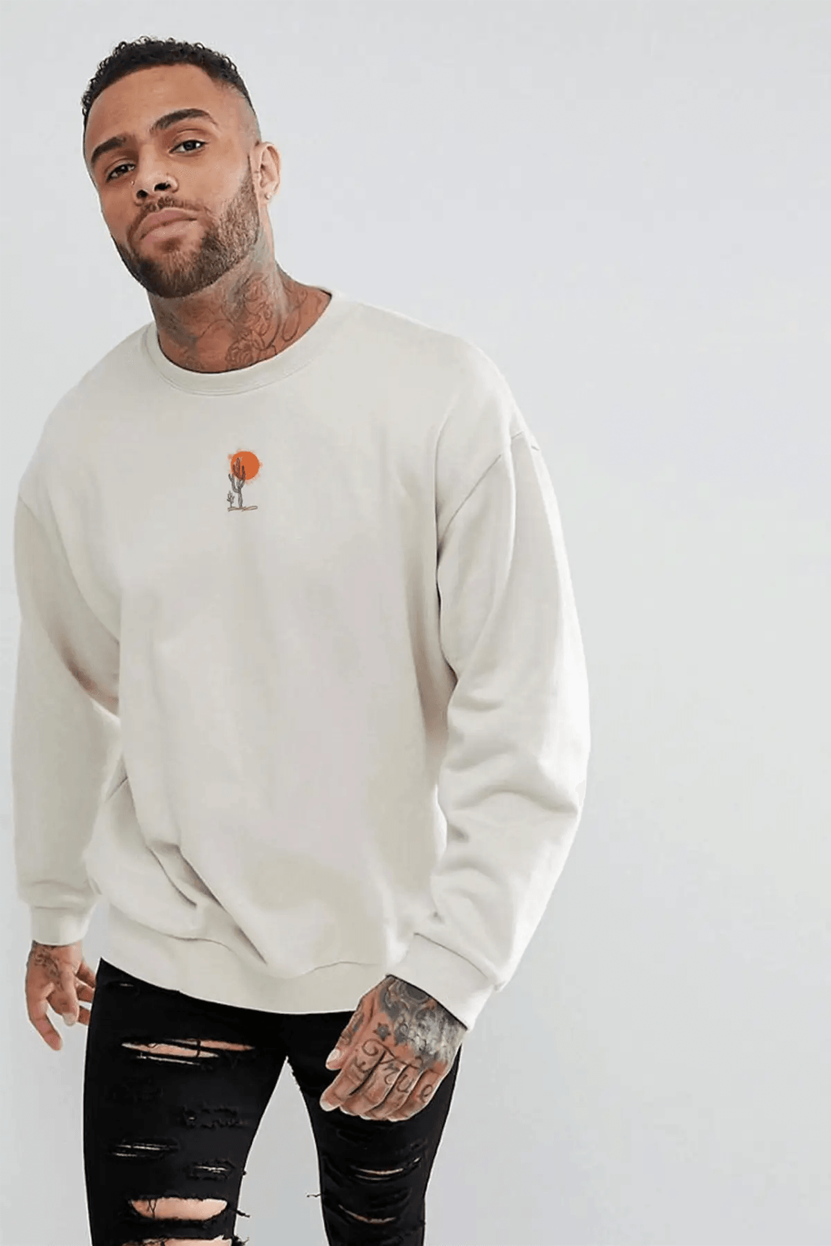 DUST STORM Oversize Erkek Sweatshirt PΛSΛGE