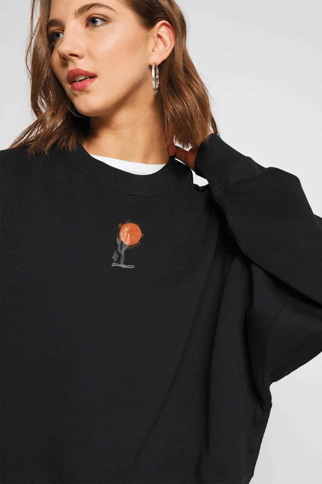 DUST STORM Oversize Kadın Sweatshirt PΛSΛGE