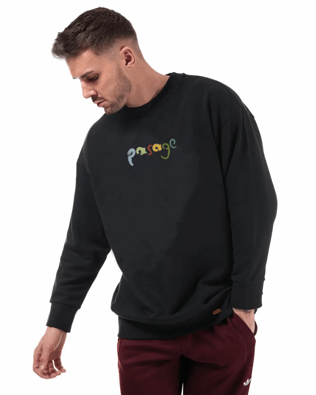 EUPHORİA Oversize Erkek Sweatshirt PΛSΛGE