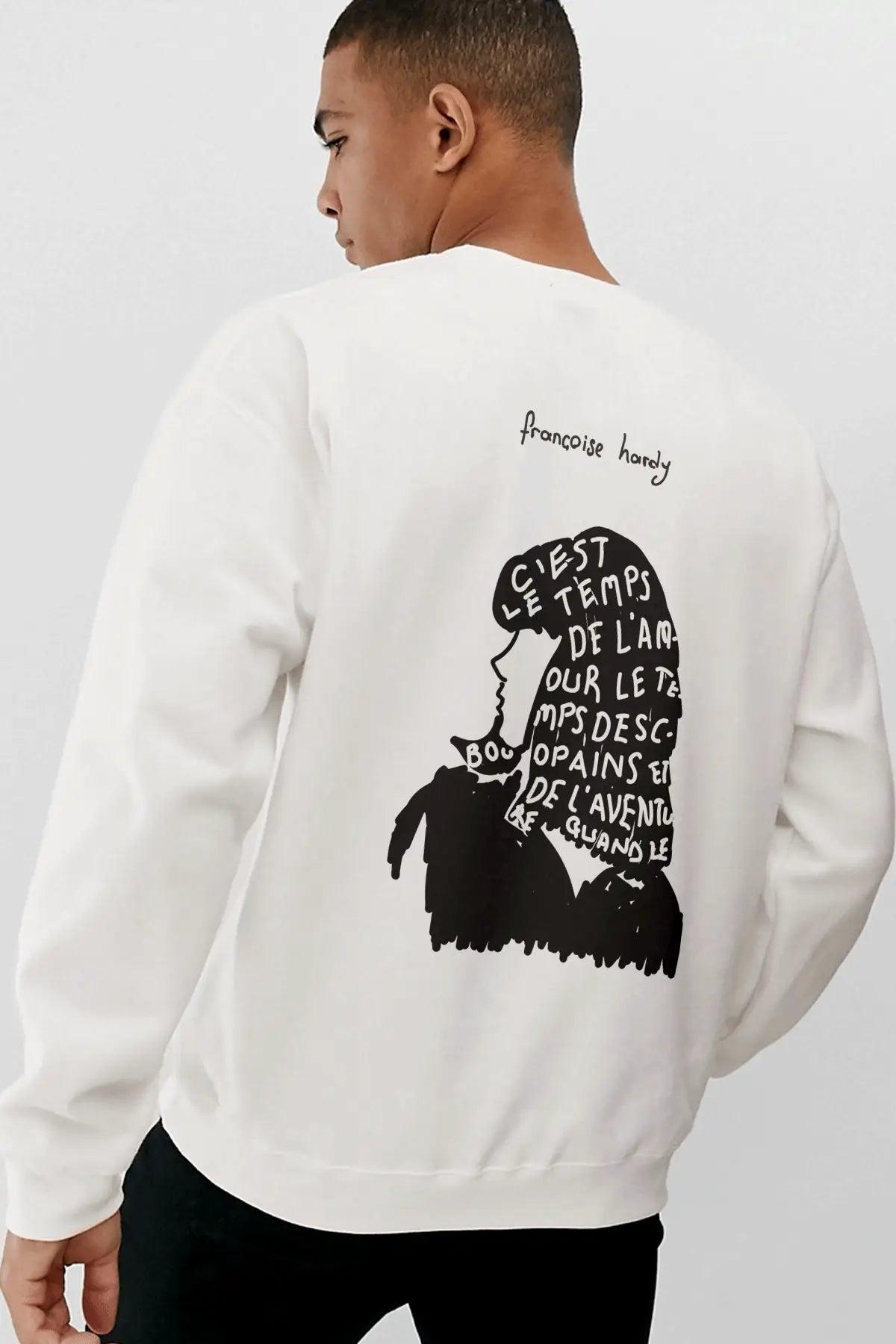 FRANÇOISE HARDY Oversize Erkek Sweatshirt PΛSΛGE