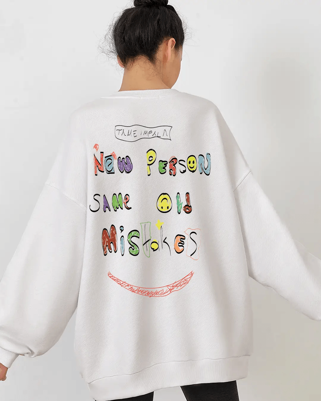 Same Old Mistakes Oversize Kadın Sweatshirt - PΛSΛGE