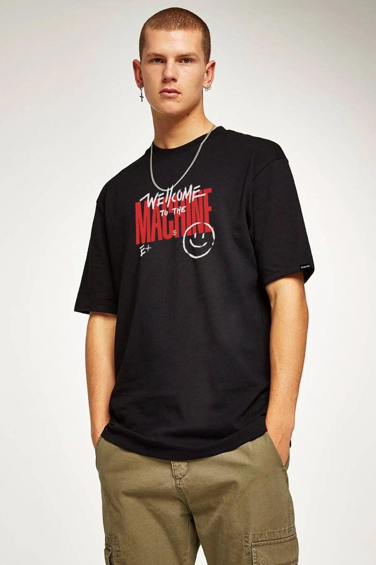 Machine Oversize Erkek Tişört PΛSΛGE
