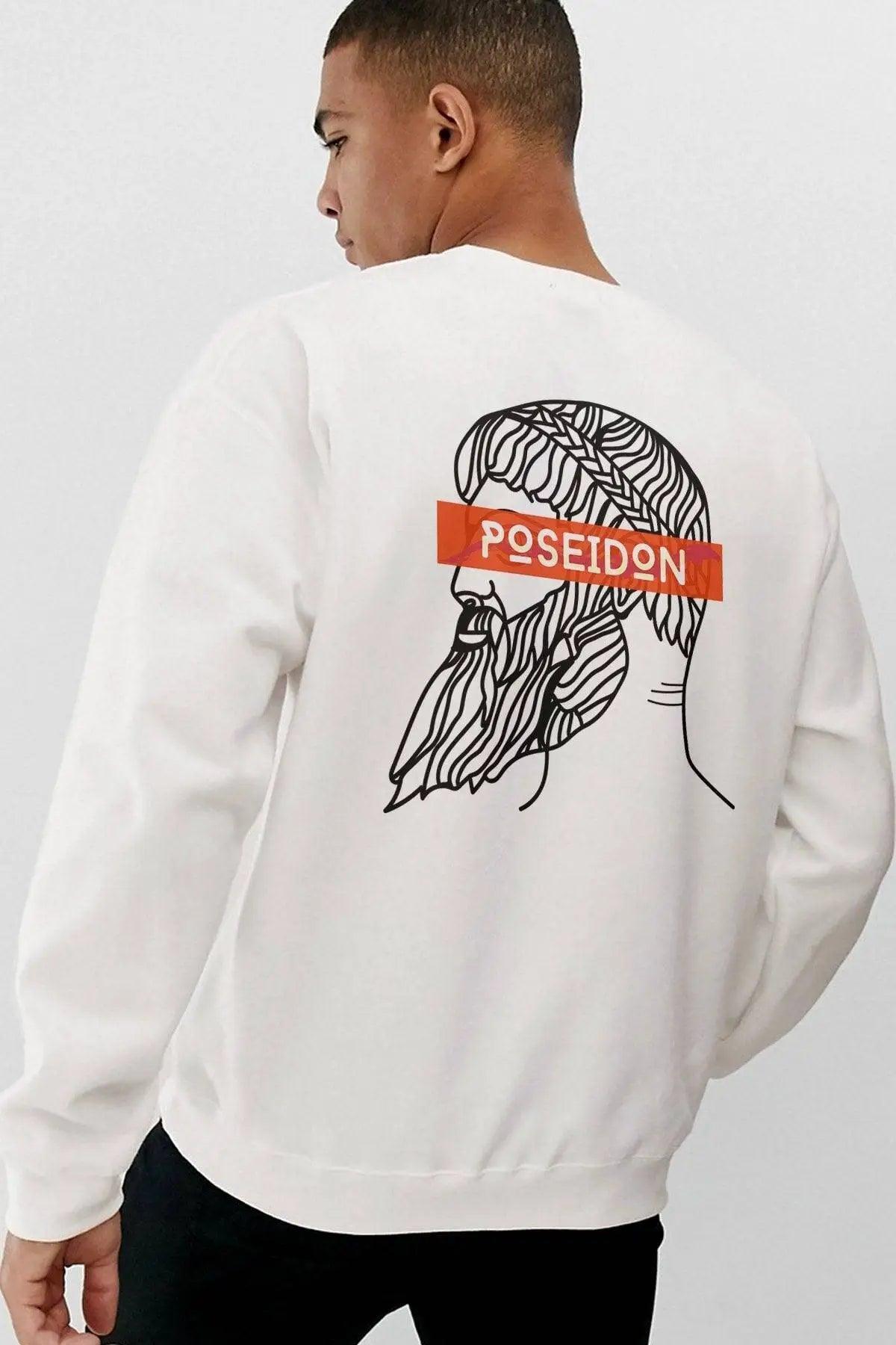 Poseıdon Oversize Erkek Sweatshirt PΛSΛGE