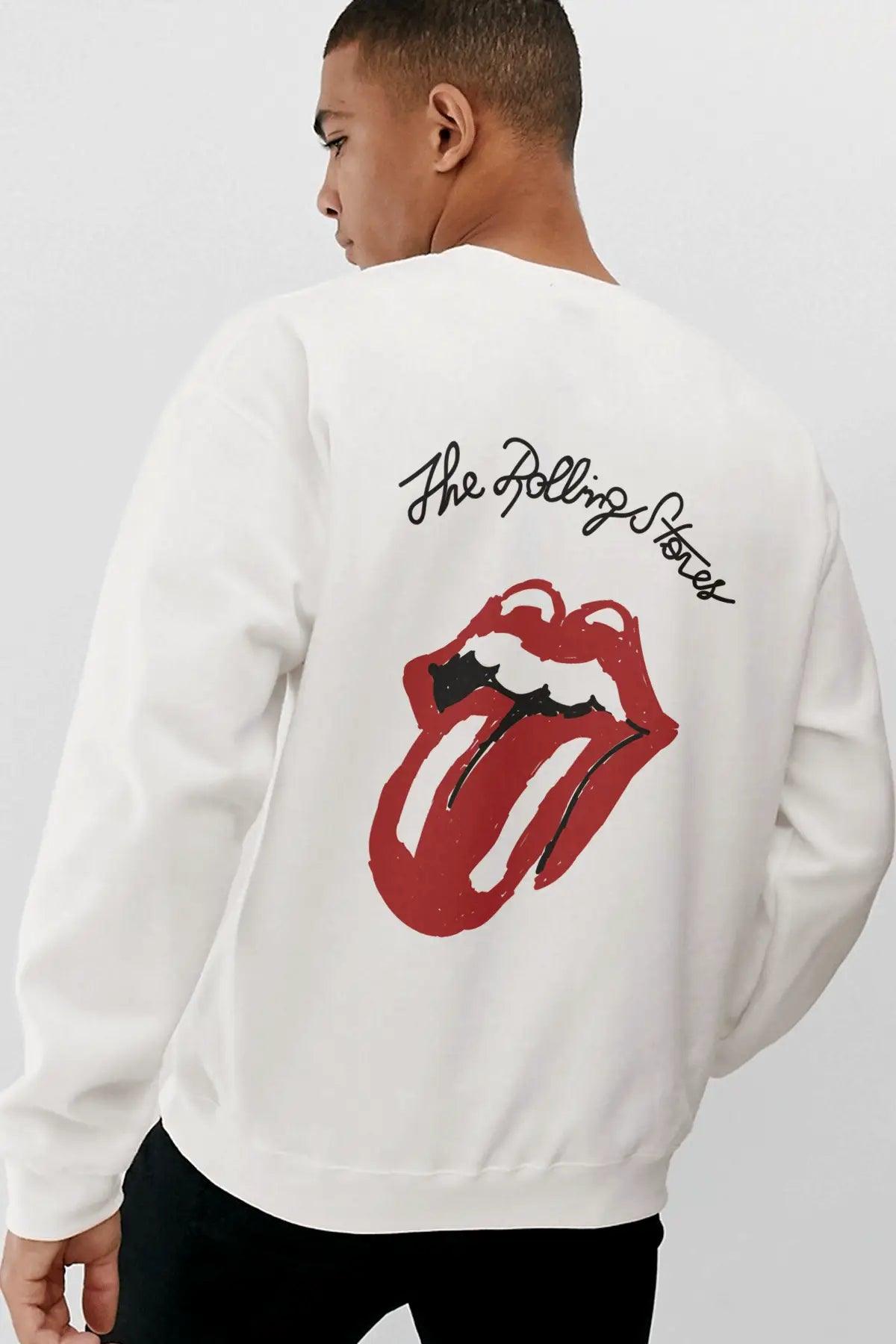 ROLLING STONES Oversize Erkek Sweatshirt PΛSΛGE