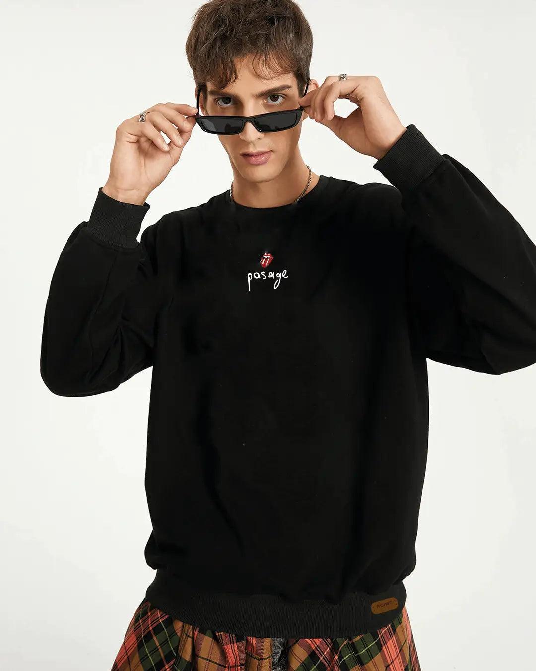 ROLLING STONES Oversize Erkek Sweatshirt PΛSΛGE