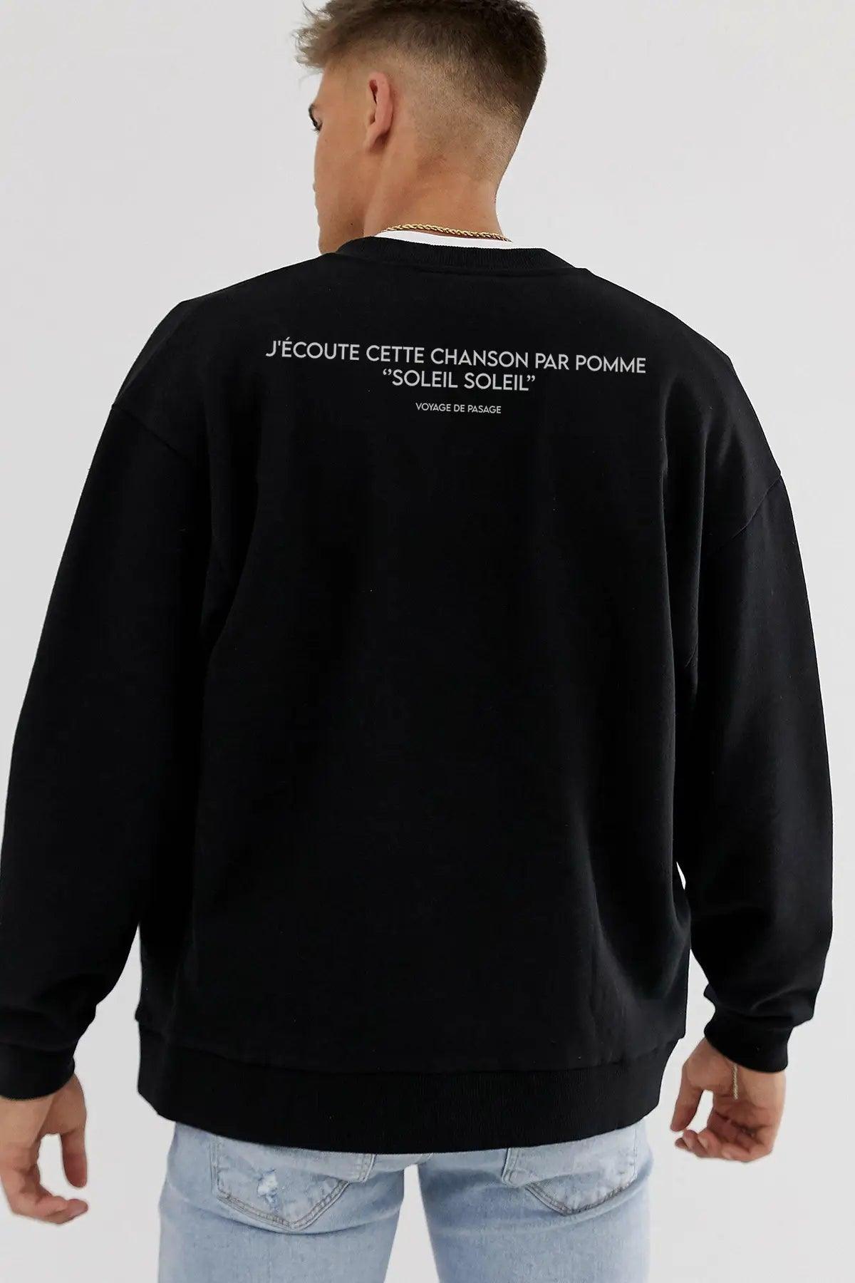 SOLEIL Oversize Erkek Sweatshirt PΛSΛGE