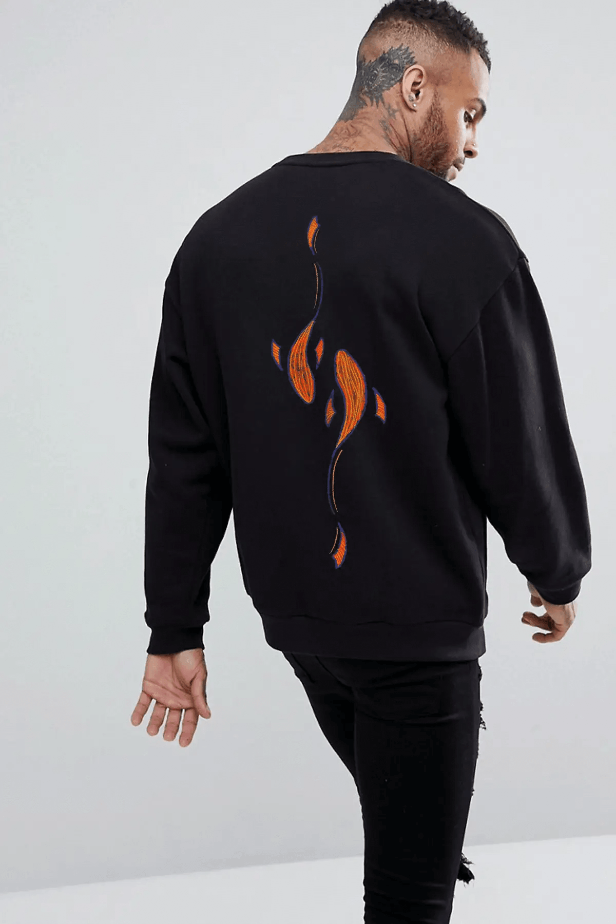 SRIATA  Oversize Erkek Sweatshirt PΛSΛGE