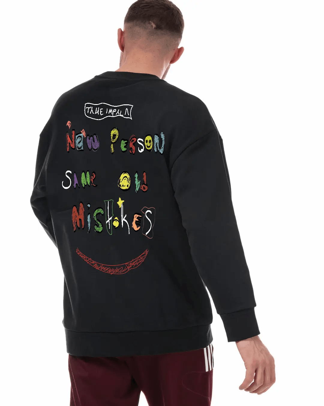Same Old Mistakes  Oversize Erkek Sweatshirt PΛSΛGE