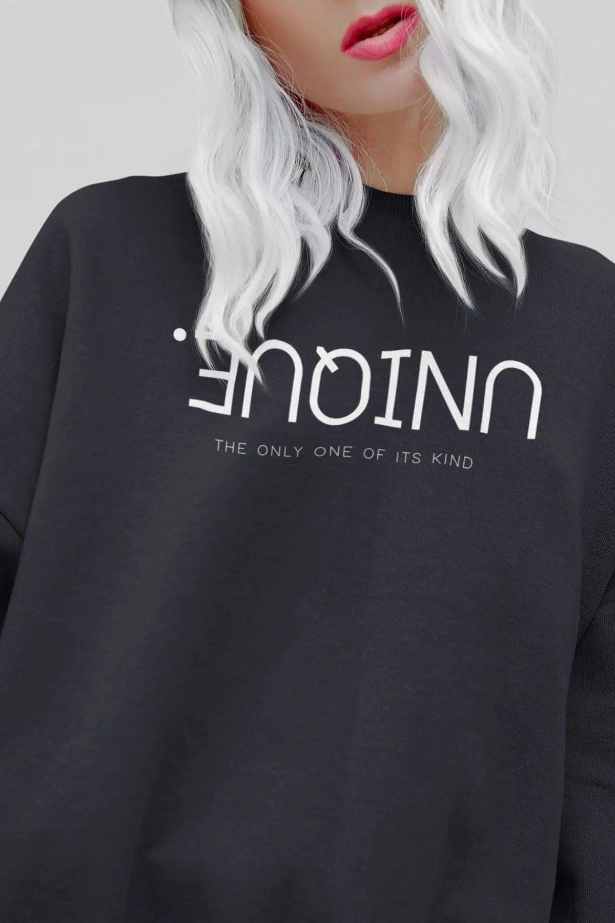 UNİQUE Oversize Kadın Sweatshirt PΛSΛGE