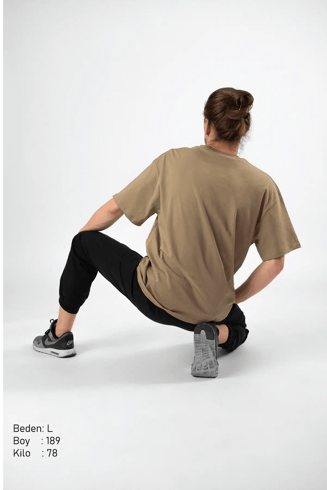 Wined Camel Oversize Erkek Tişört PΛSΛGE