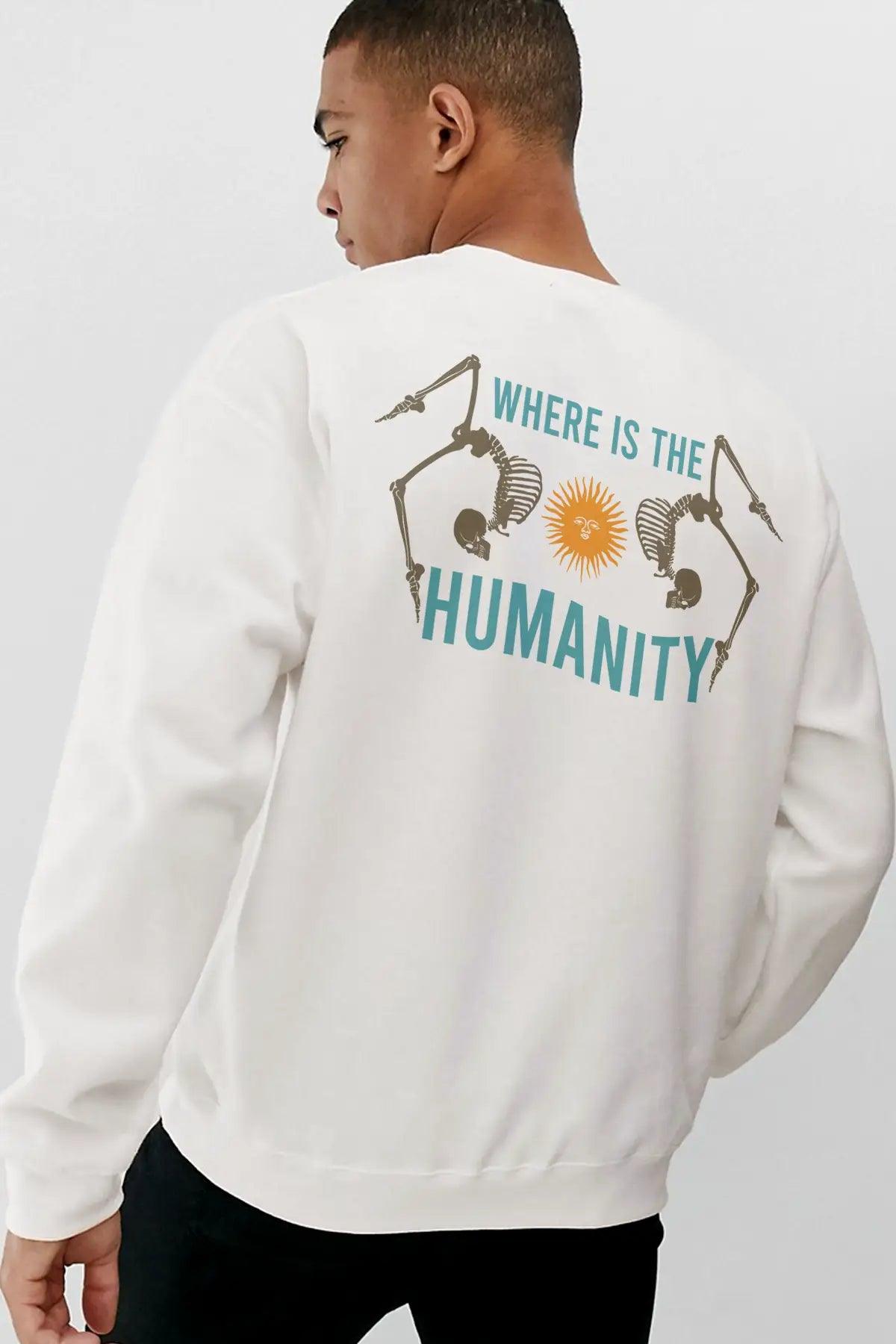 Humanity Oversize Erkek Sweatshirt - PΛSΛGE