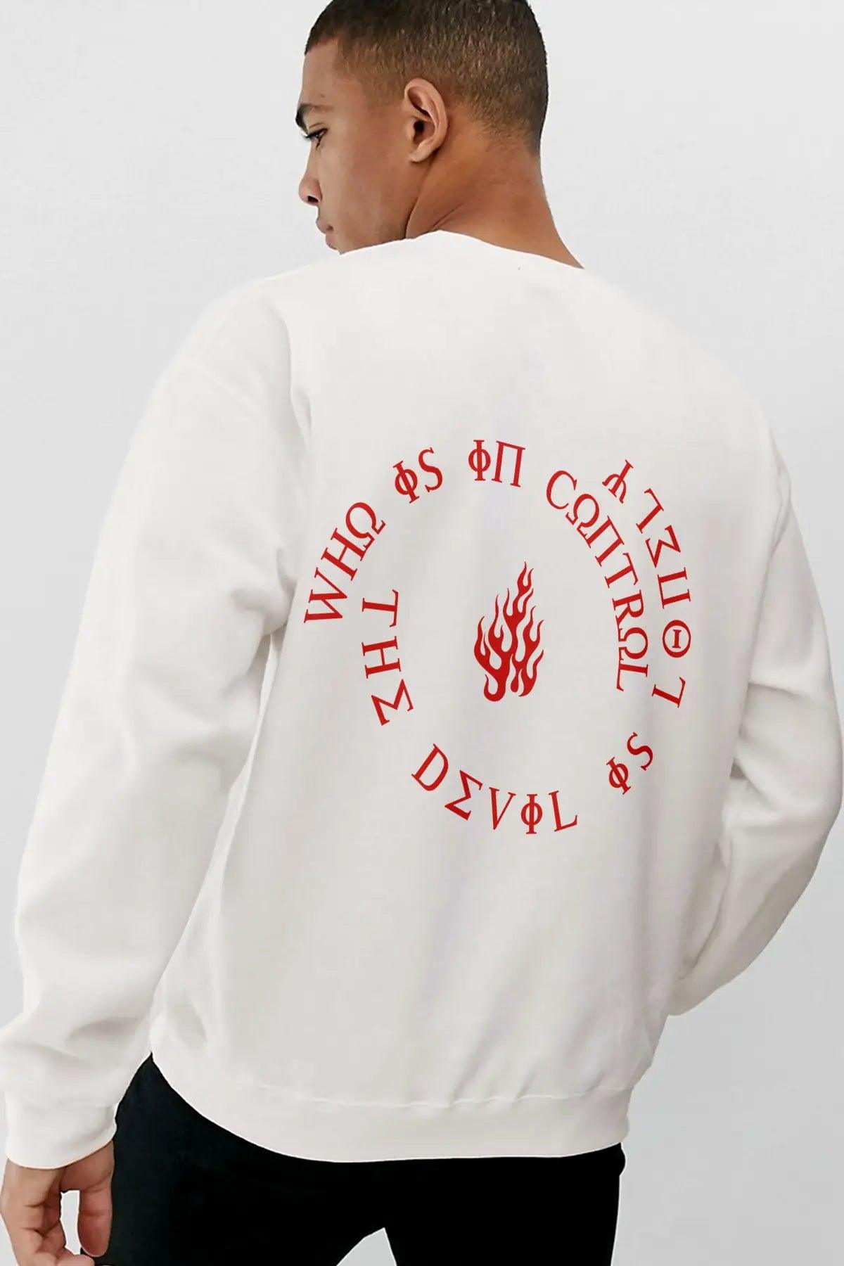 The Devil Oversize Erkek Sweatshirt - PΛSΛGE