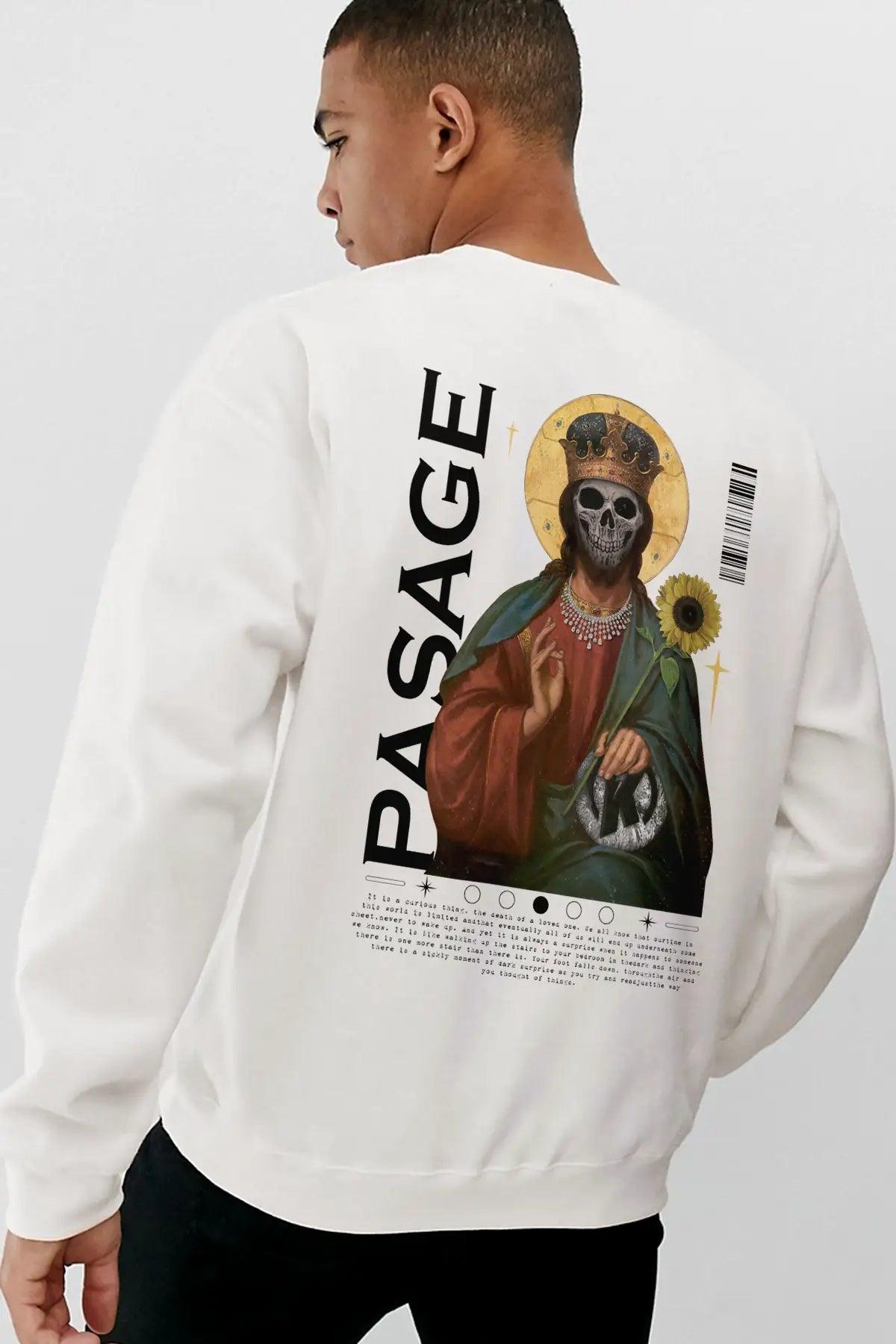 Death Love Oversize Erkek Sweatshirt - PΛSΛGE