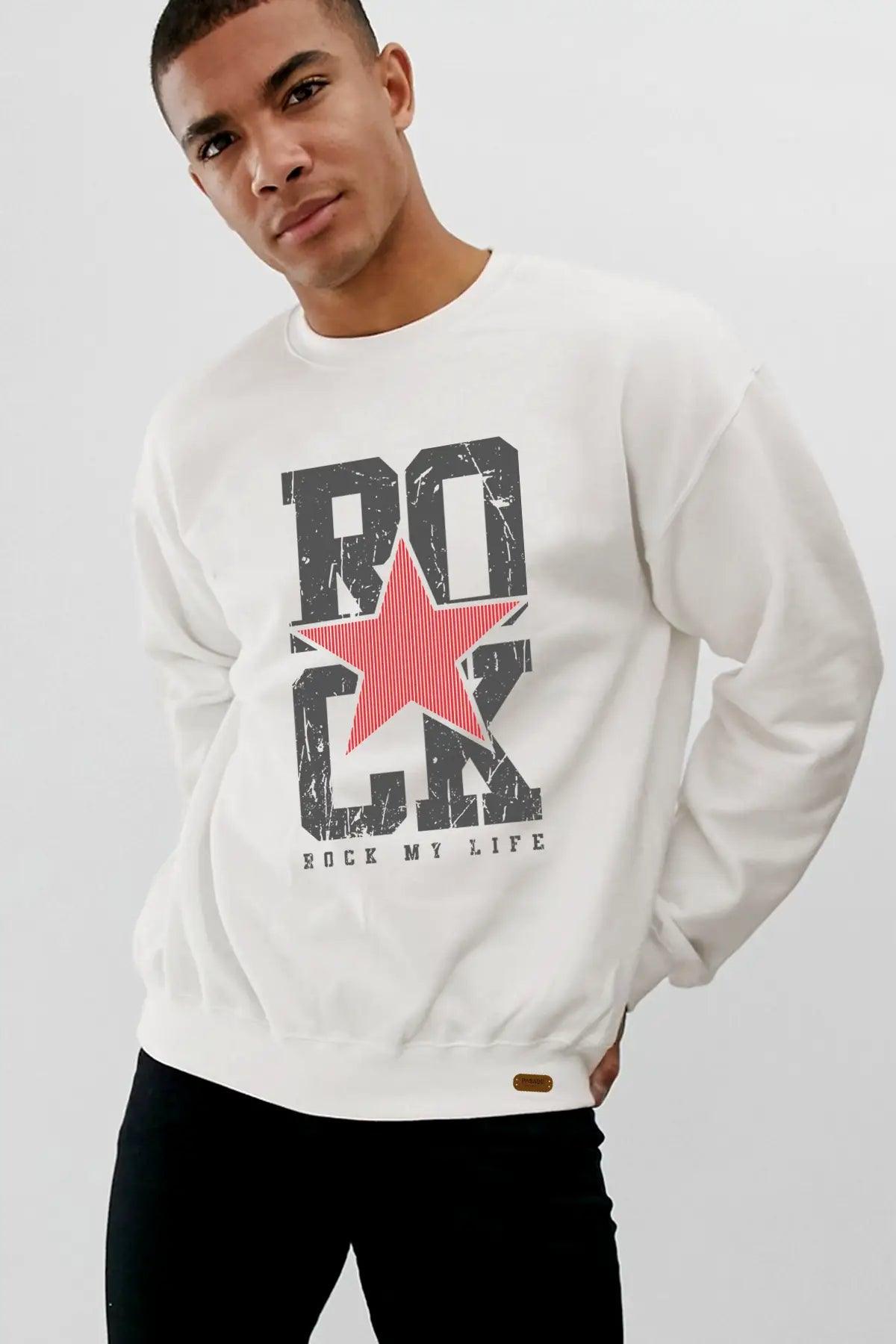 Rock Oversize Erkek Swaetshirt - PΛSΛGE