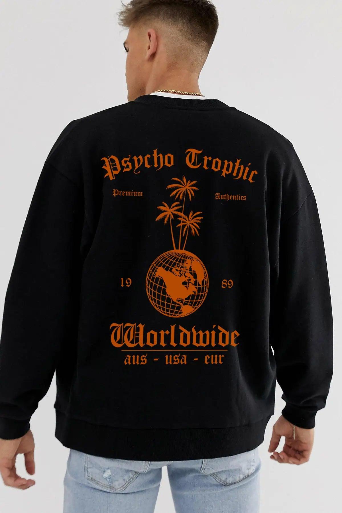Psycho Tropic Oversize Erkek Sweatshirt - PΛSΛGE