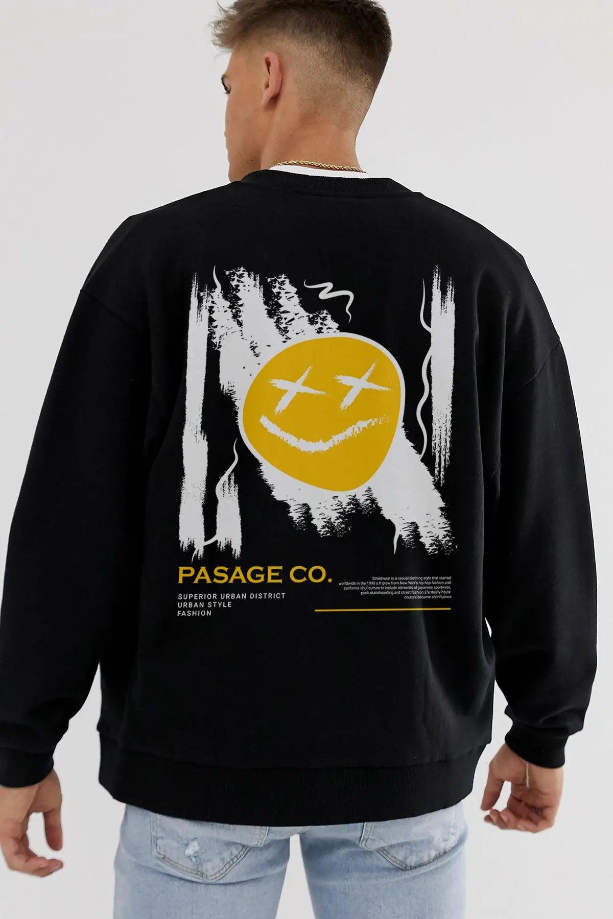 Urban Style Oversize Erkek Sweatshirt - PΛSΛGE