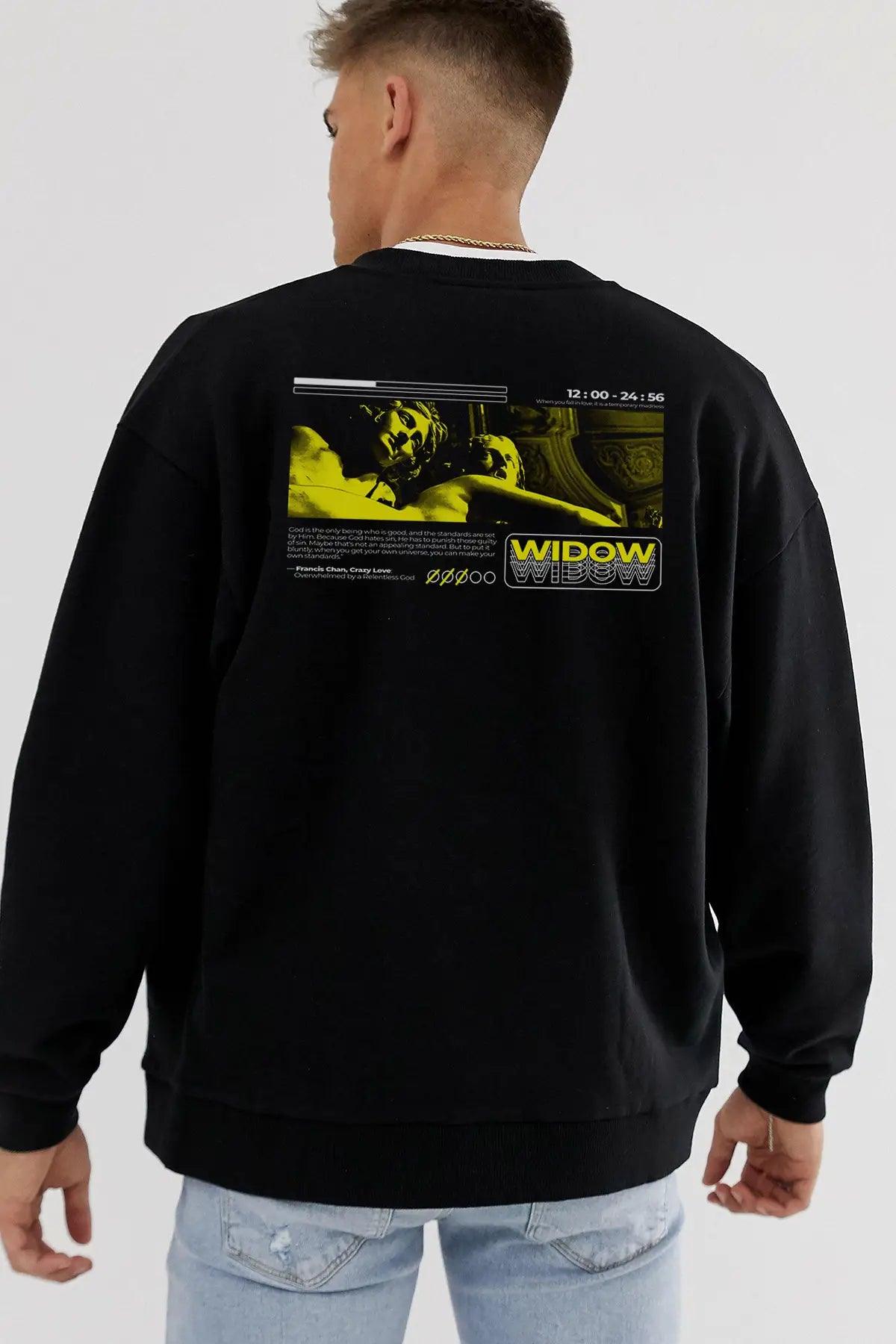 Widow Oversize Erkek Sweatshirt - PΛSΛGE