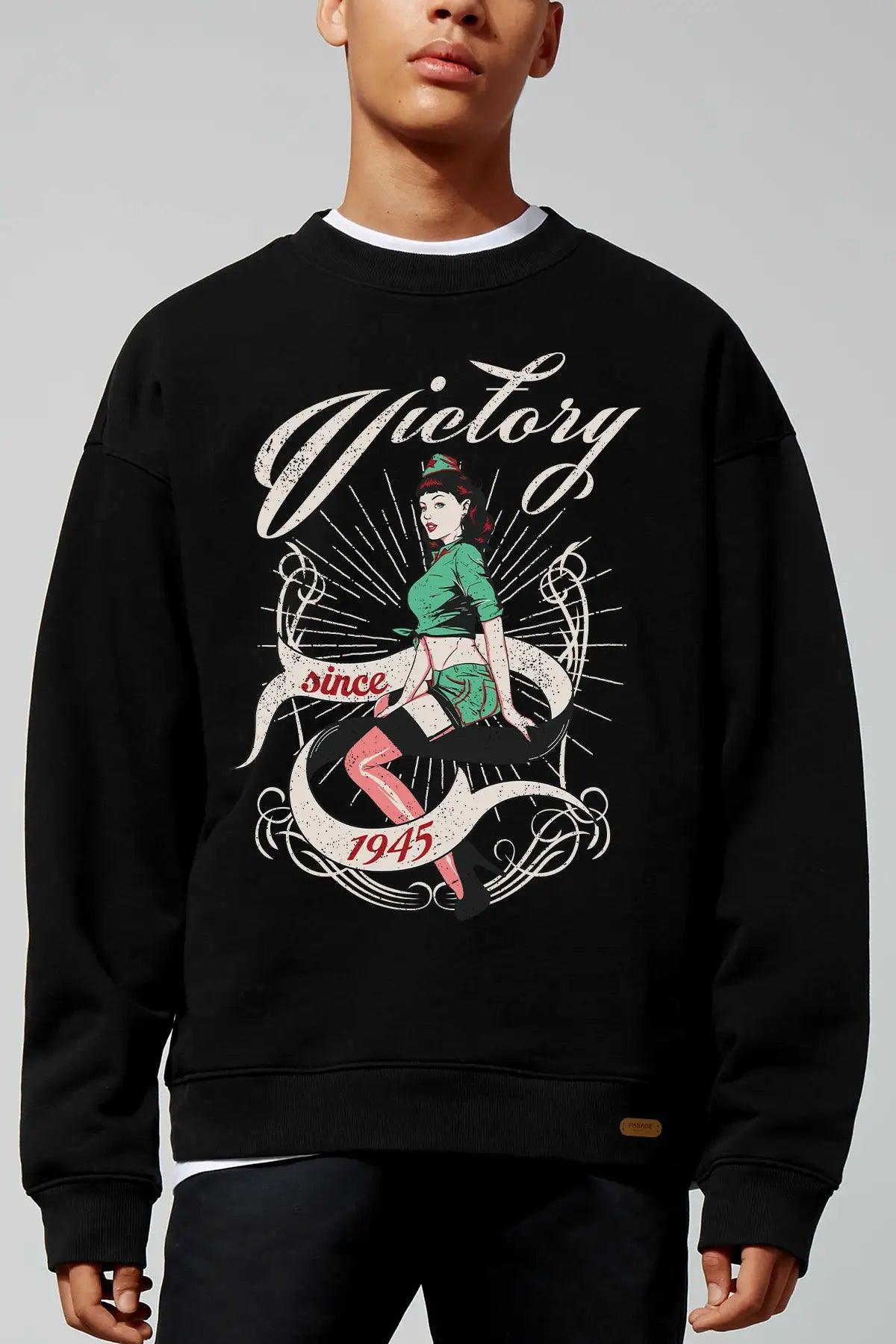 Victory Oversize Erkek Sweatshirt - PΛSΛGE