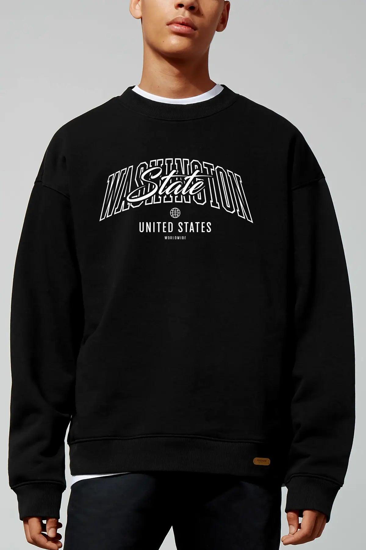 Washington Oversize Erkek Sweatshirt - PΛSΛGE