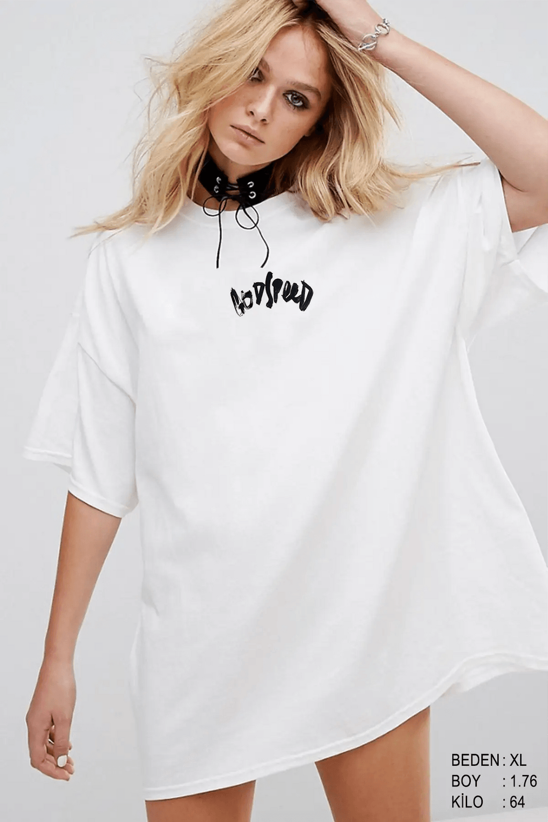 Godspeed Oversize Kadın Tişört - PΛSΛGE