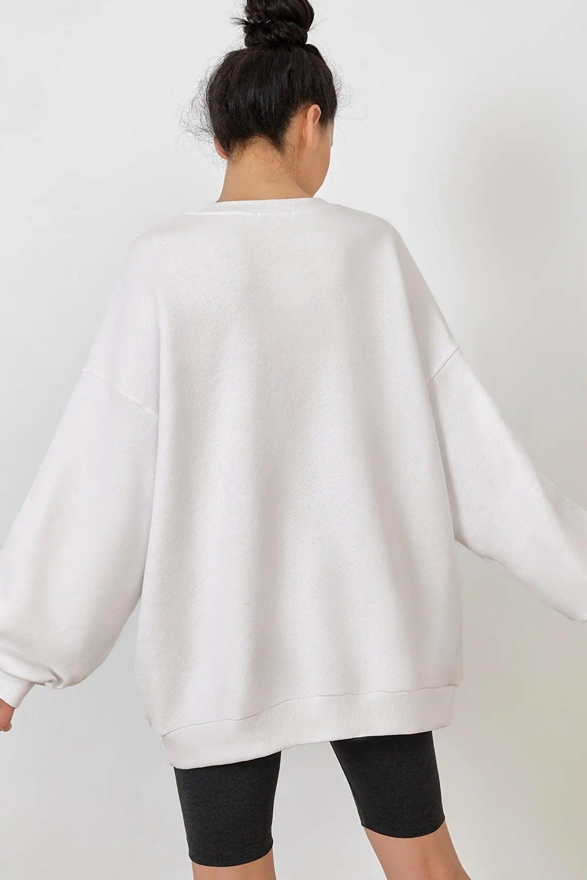 Let İt Be Oversize Kadın Sweatshirt - PΛSΛGE