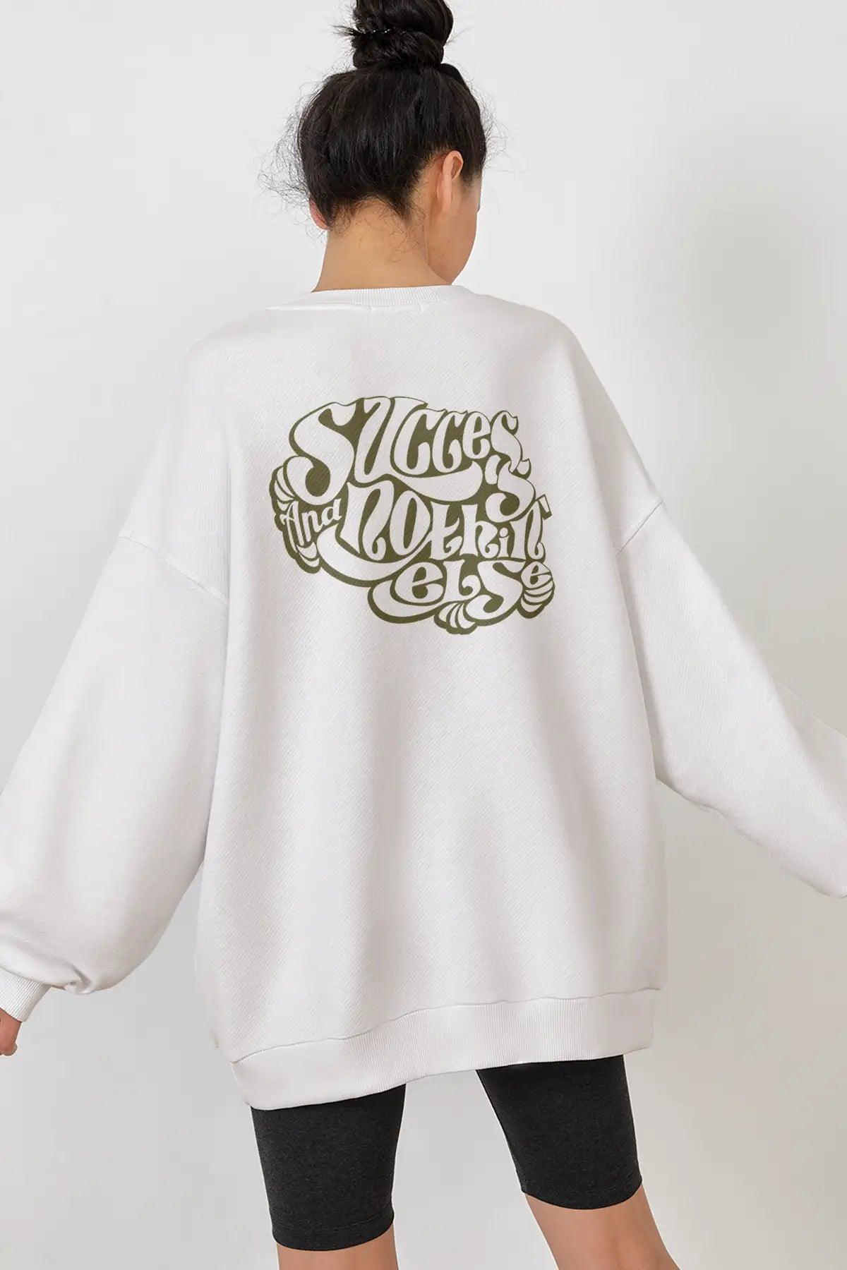 Success Oversize Kadın Sweatshirt - PΛSΛGE