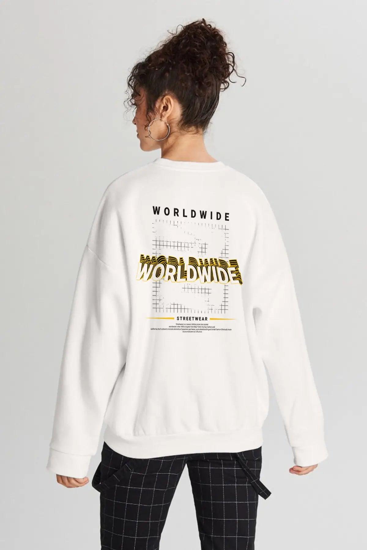 Worldwide Oversize Kadın Sweatshirt - PΛSΛGE