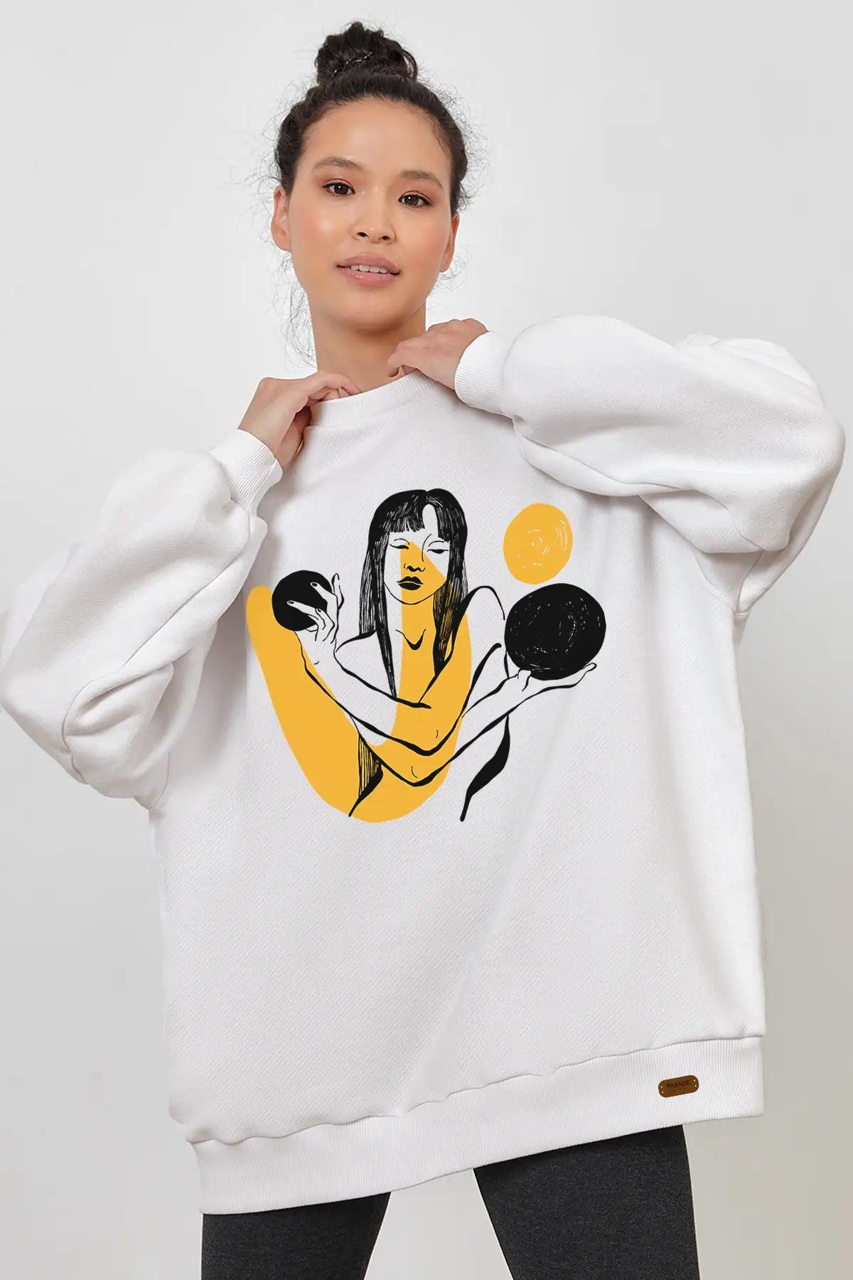 Material Woman Oversize Kadın Sweatshirt - PΛSΛGE