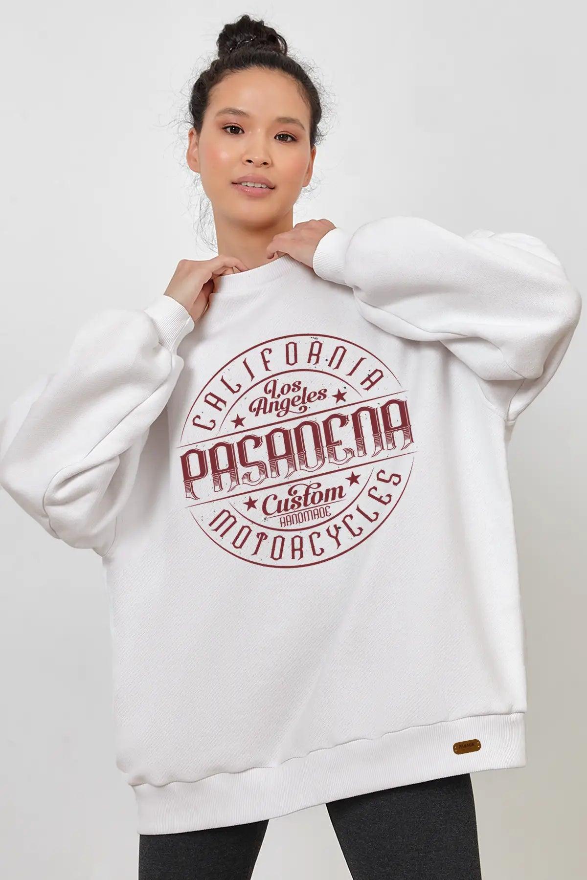 Pasadena Oversize Kadın Sweatshirt - PΛSΛGE