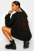 The Devil Oversize Kadın Sweatshirt - PΛSΛGE