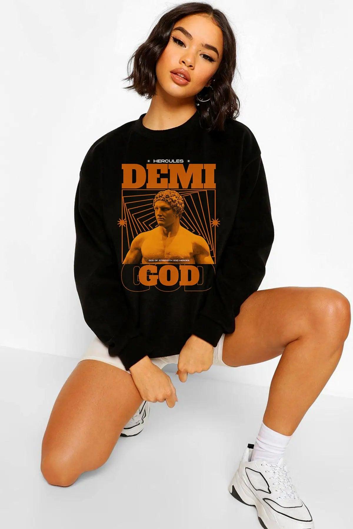 Hercules Oversize Kadın Sweatshirt - PΛSΛGE