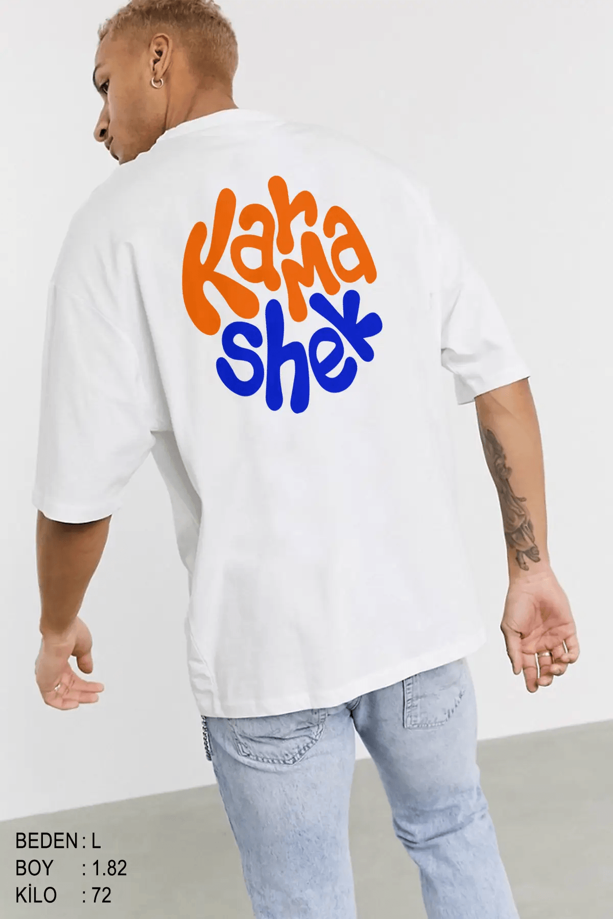 Karmashek Oversize Erkek Tişört - PΛSΛGE