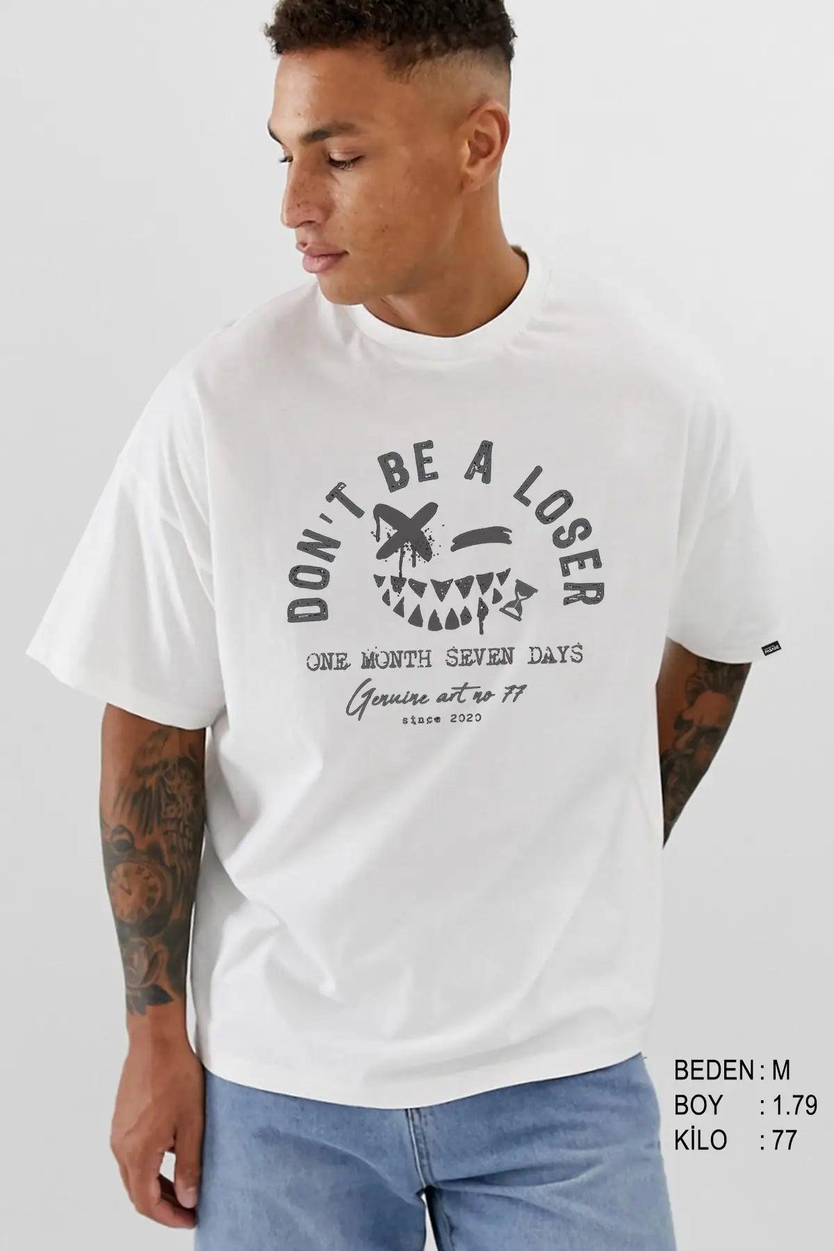 Loser Oversize Erkek Tişört - PΛSΛGE