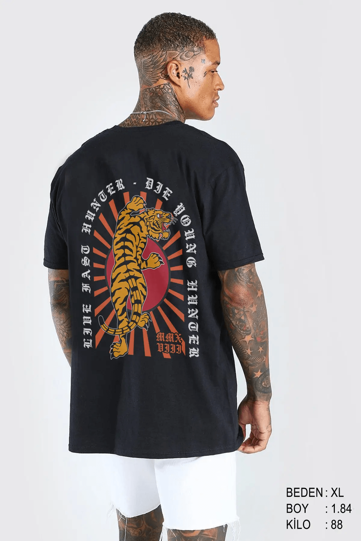 Japanese Tiger Oversize Erkek Tişört - PΛSΛGE