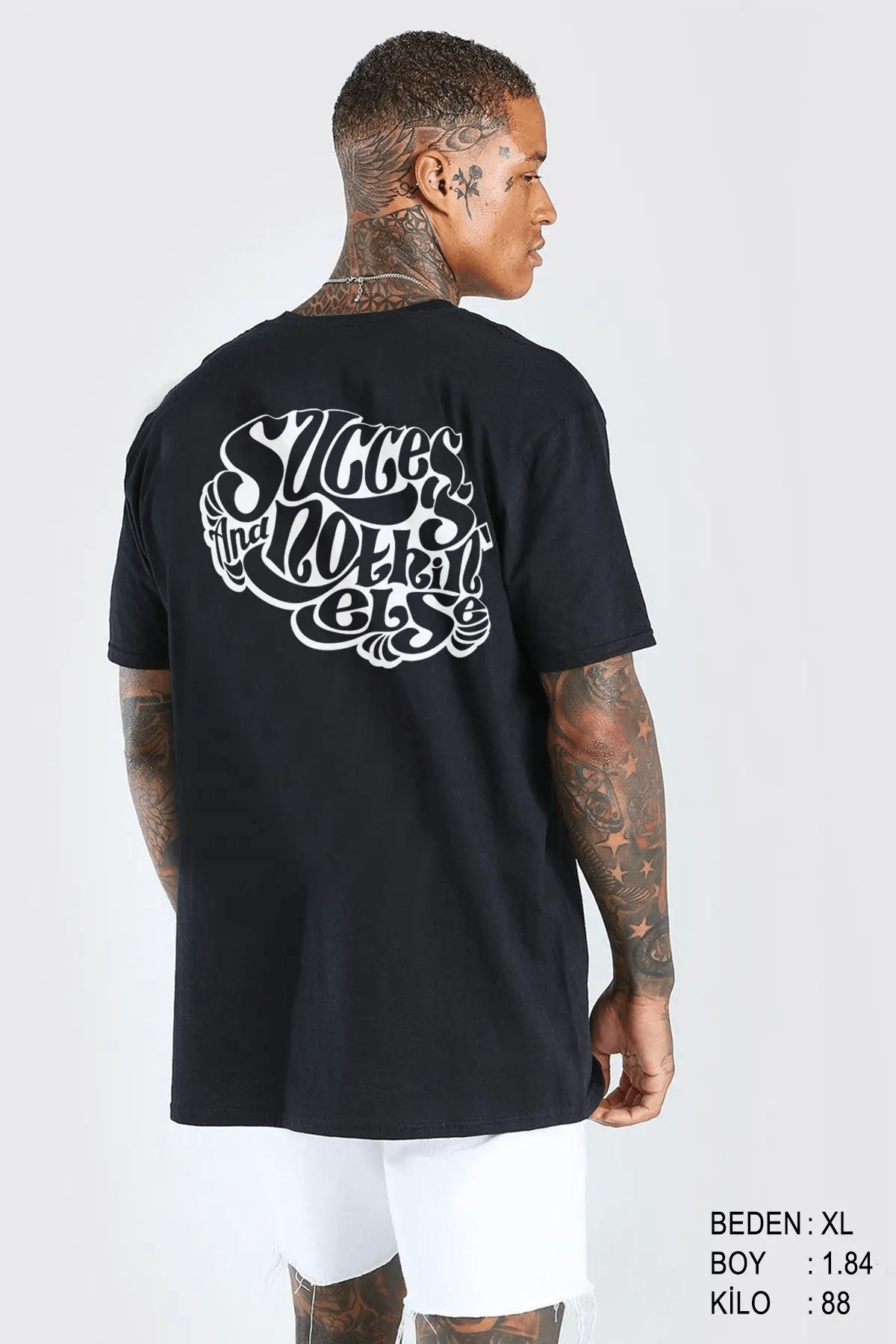 Success Oversize Erkek Tişört - PΛSΛGE