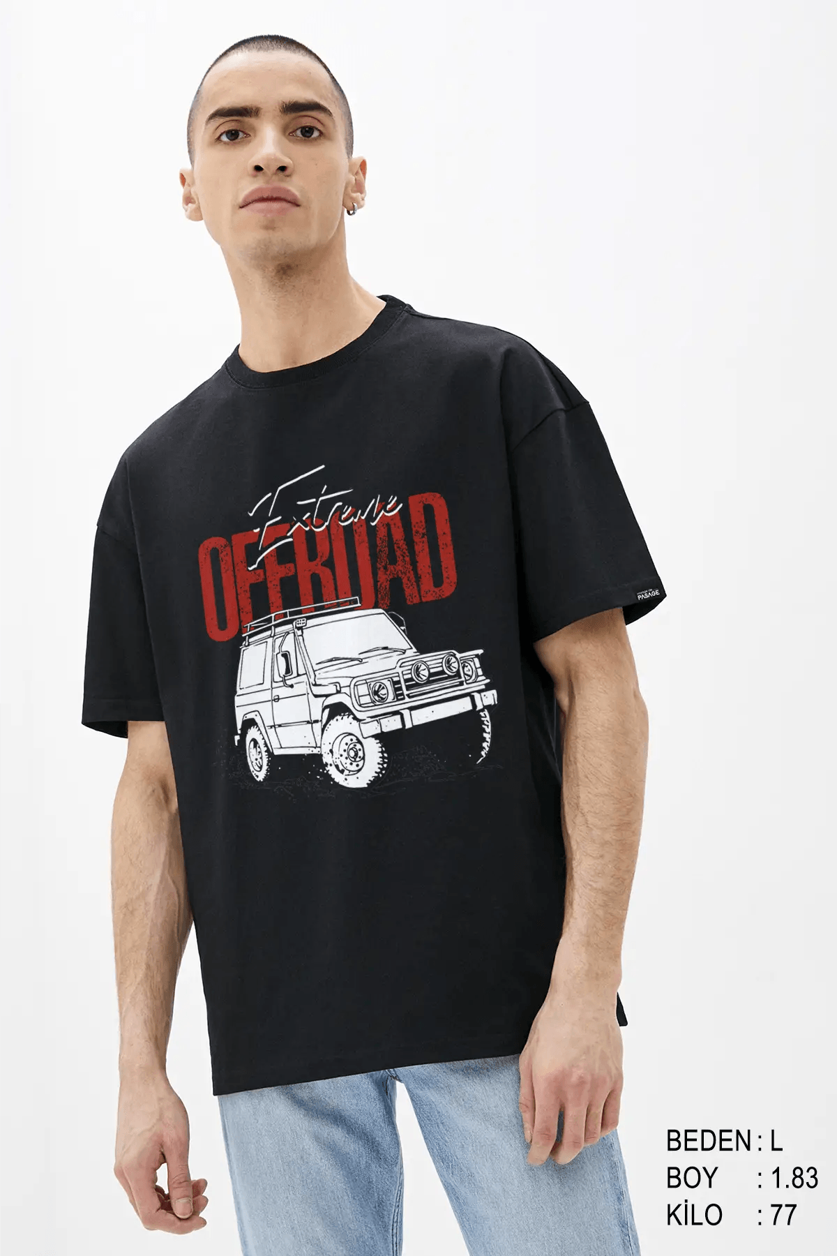 Extreme Offroad Oversize Erkek Tişört - PΛSΛGE