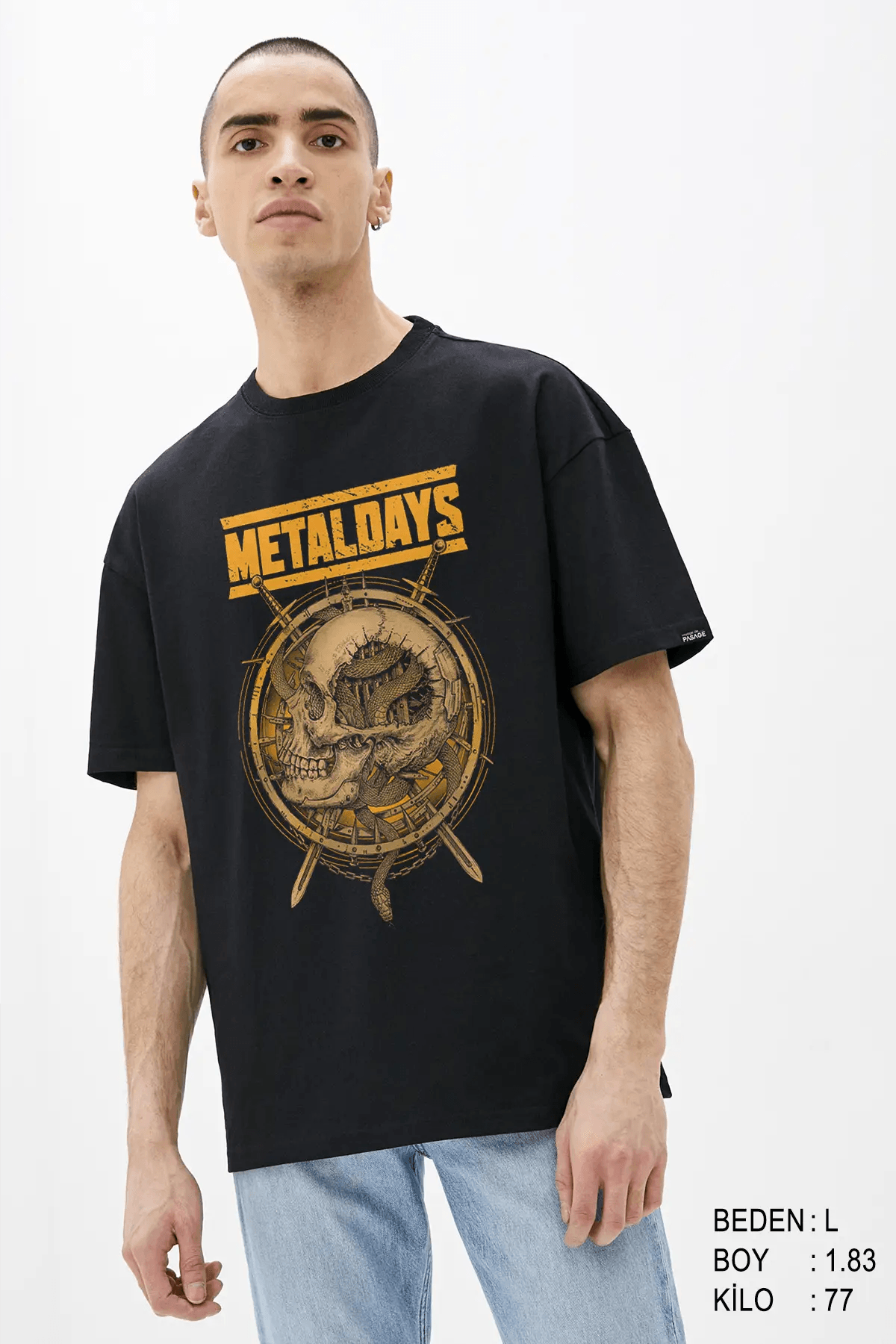 Metaldays Overize Erkek Tişört - PΛSΛGE
