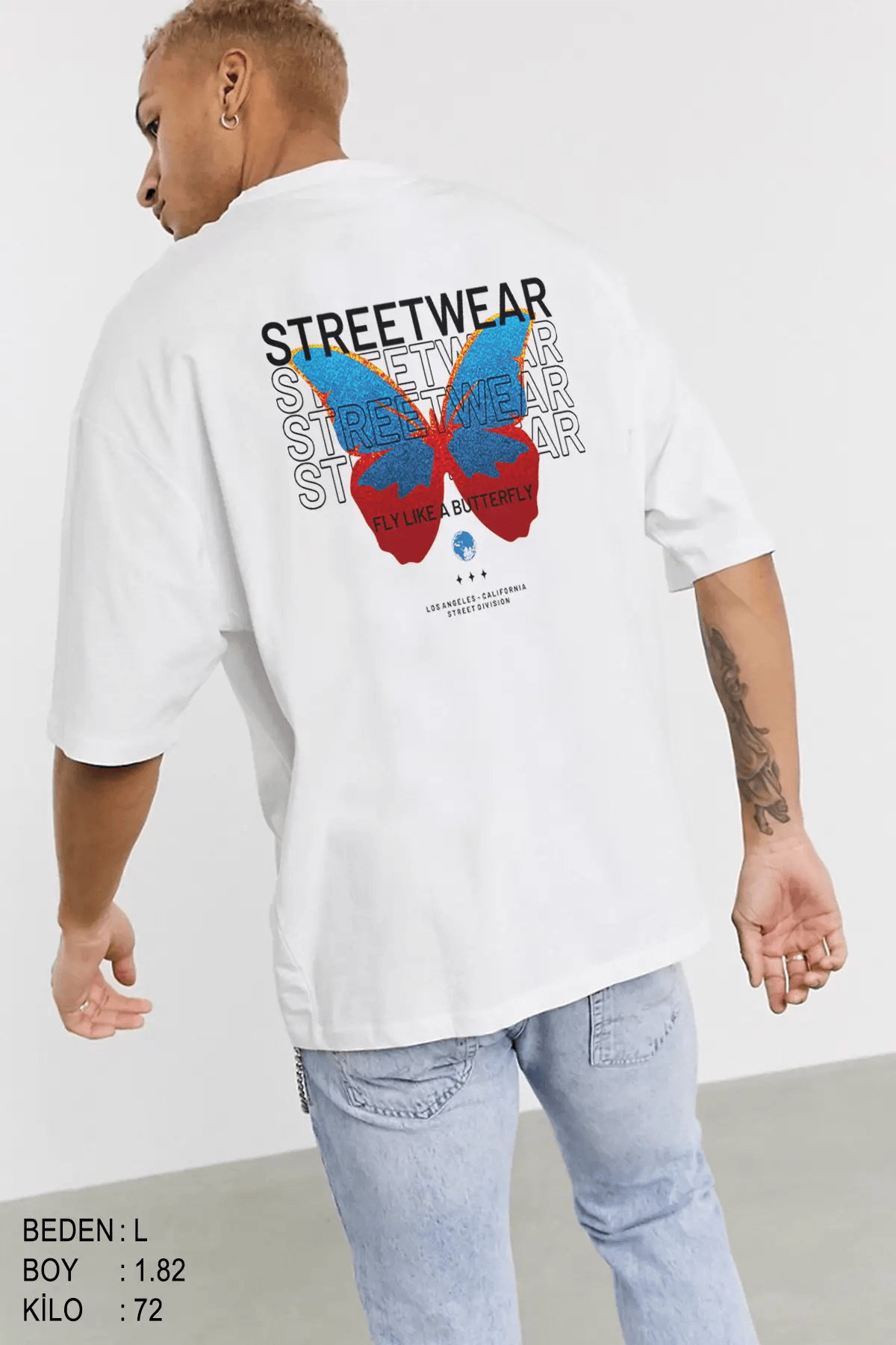 Streetwear Oversize Erkek Tişört - PΛSΛGE