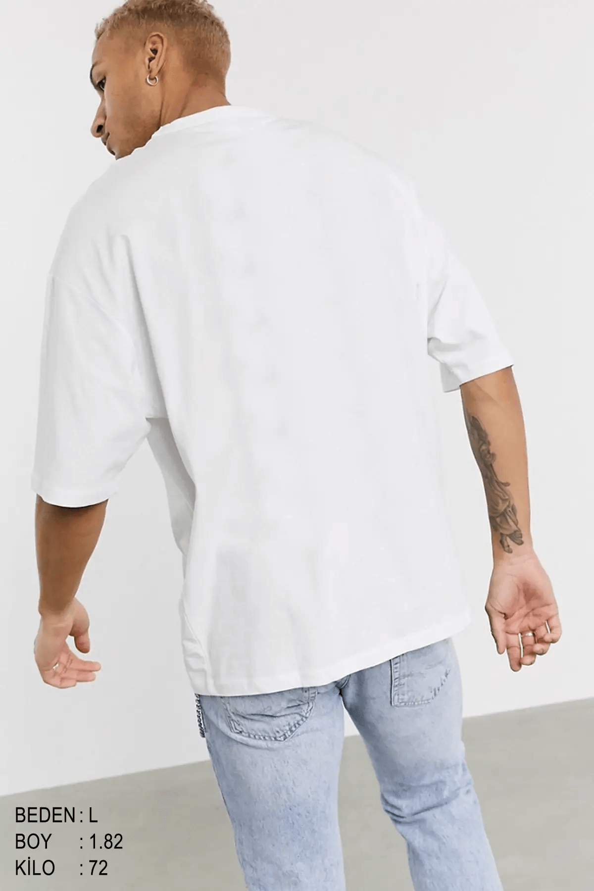 Sad People Club Oversize Erkek Tişört - PΛSΛGE